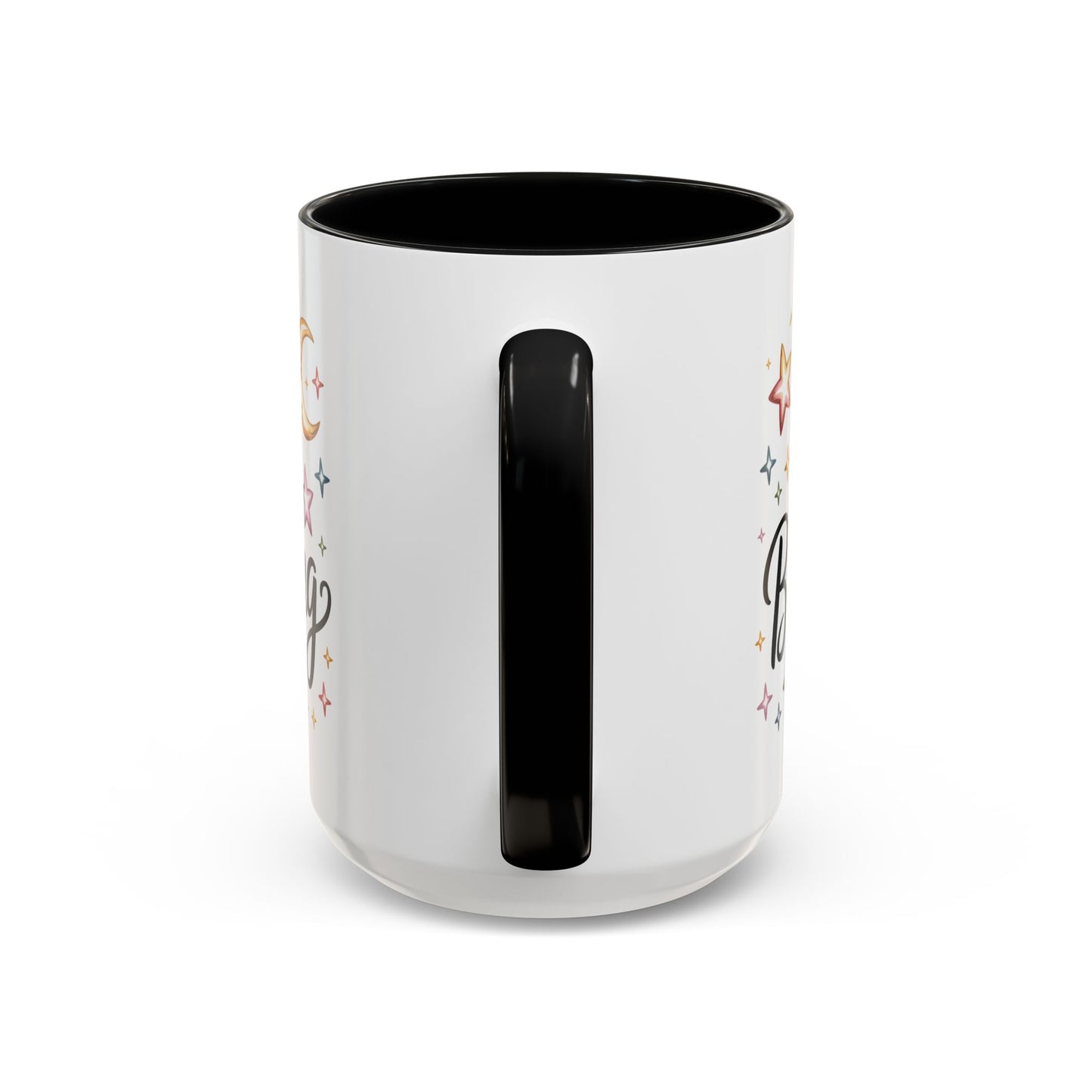 Inspirational Accent Coffee Mug - "Keep Believing" with Stars